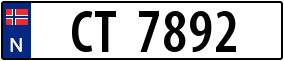 Trailer License Plate